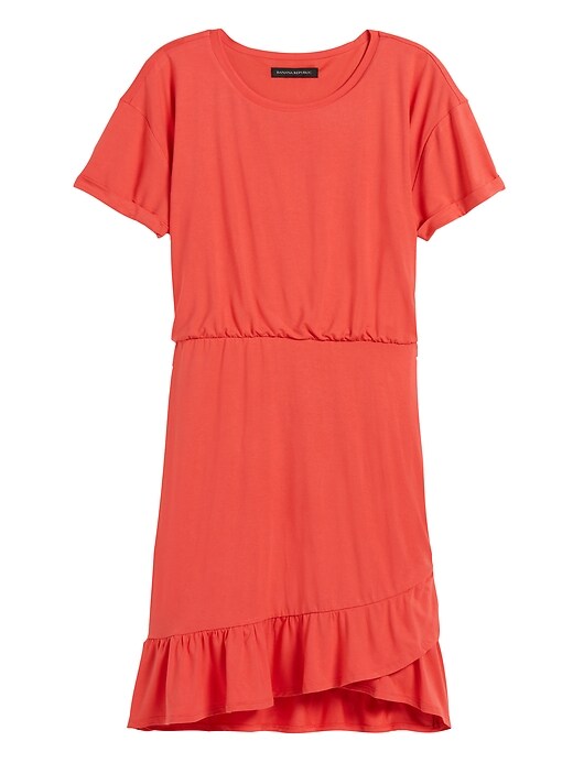 Flounce Hem T Shirt Dress