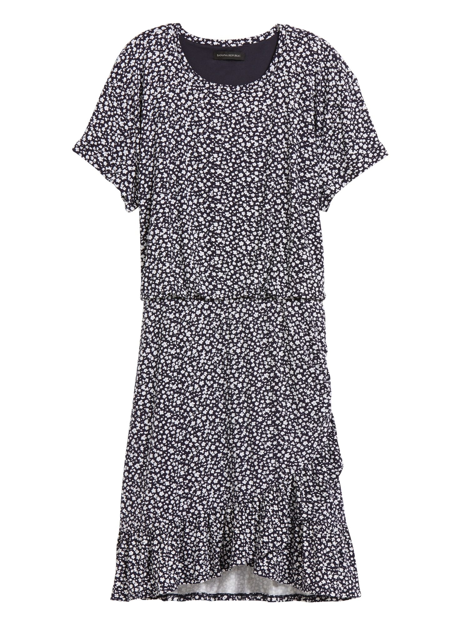 Flounce-Hem T-Shirt Dress