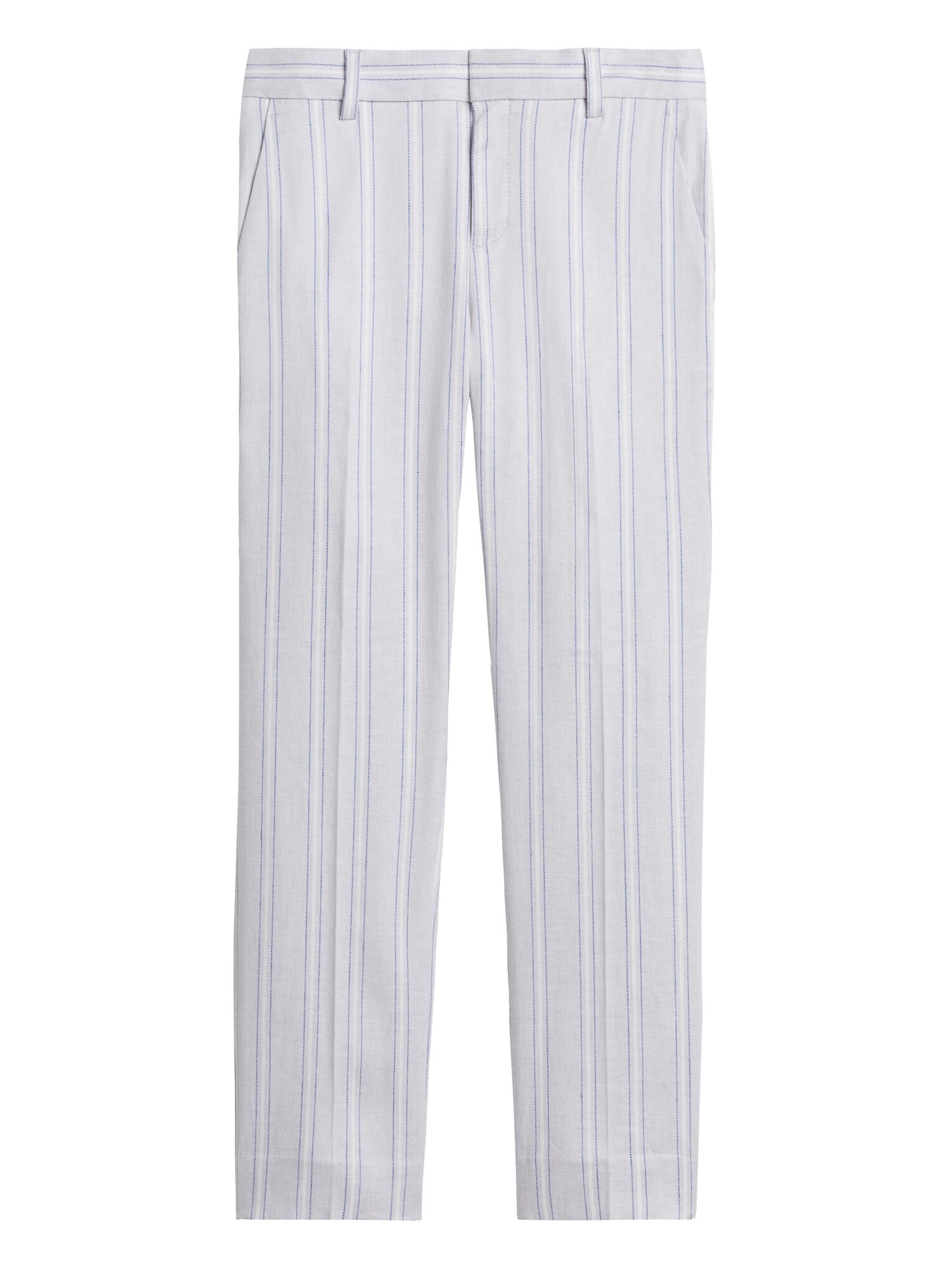 Avery Straight-Fit Linen-Cotton Ankle Pant