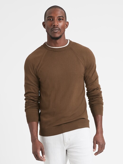 Italian Merino Crew-Neck Sweater 