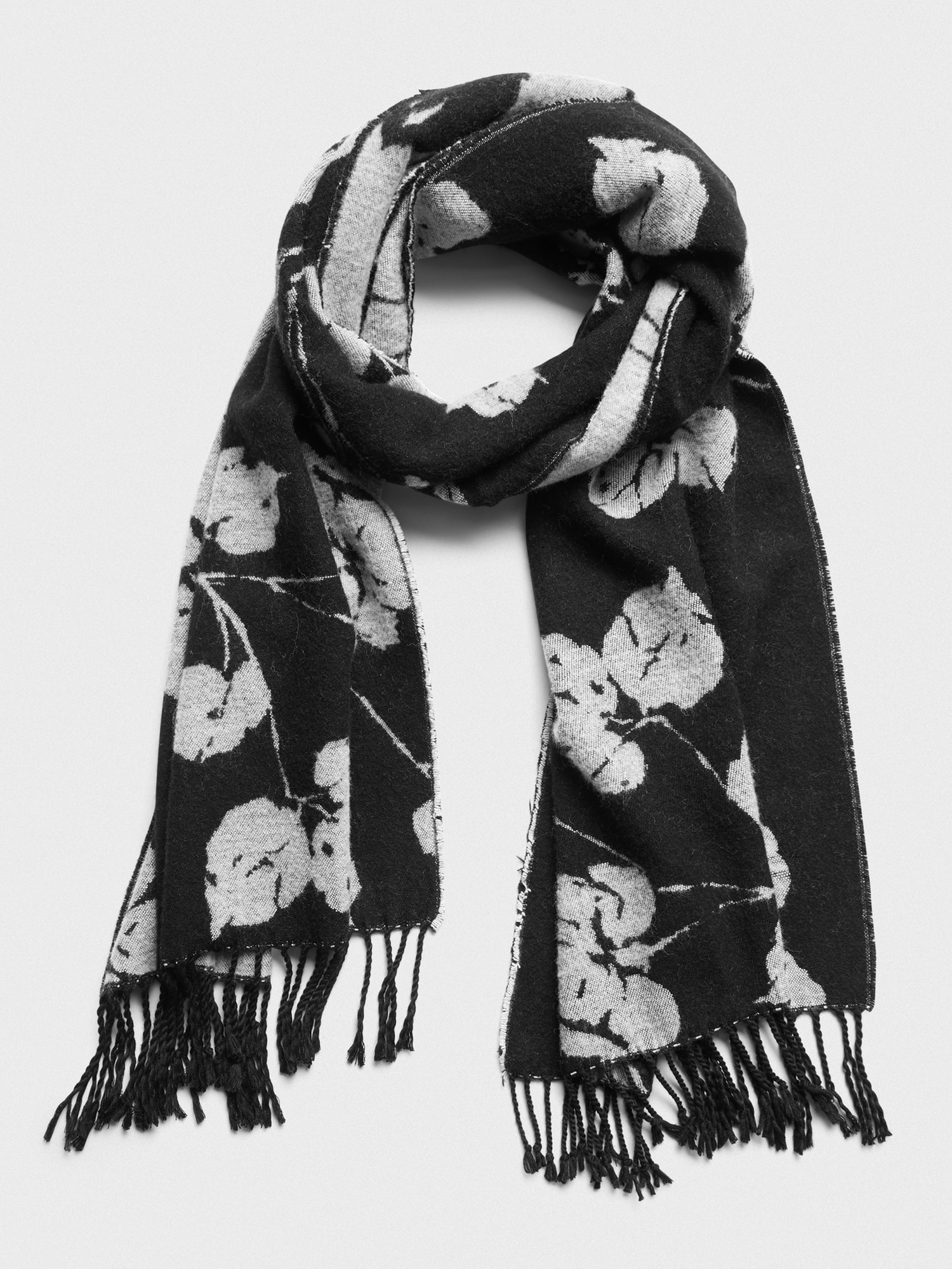 Reversible Floral Layering Scarf