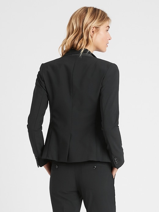 Image number 2 showing, Petite Classic-Fit Washable Italian Wool-Blend Blazer