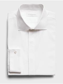 banana republic mens white dress shirt