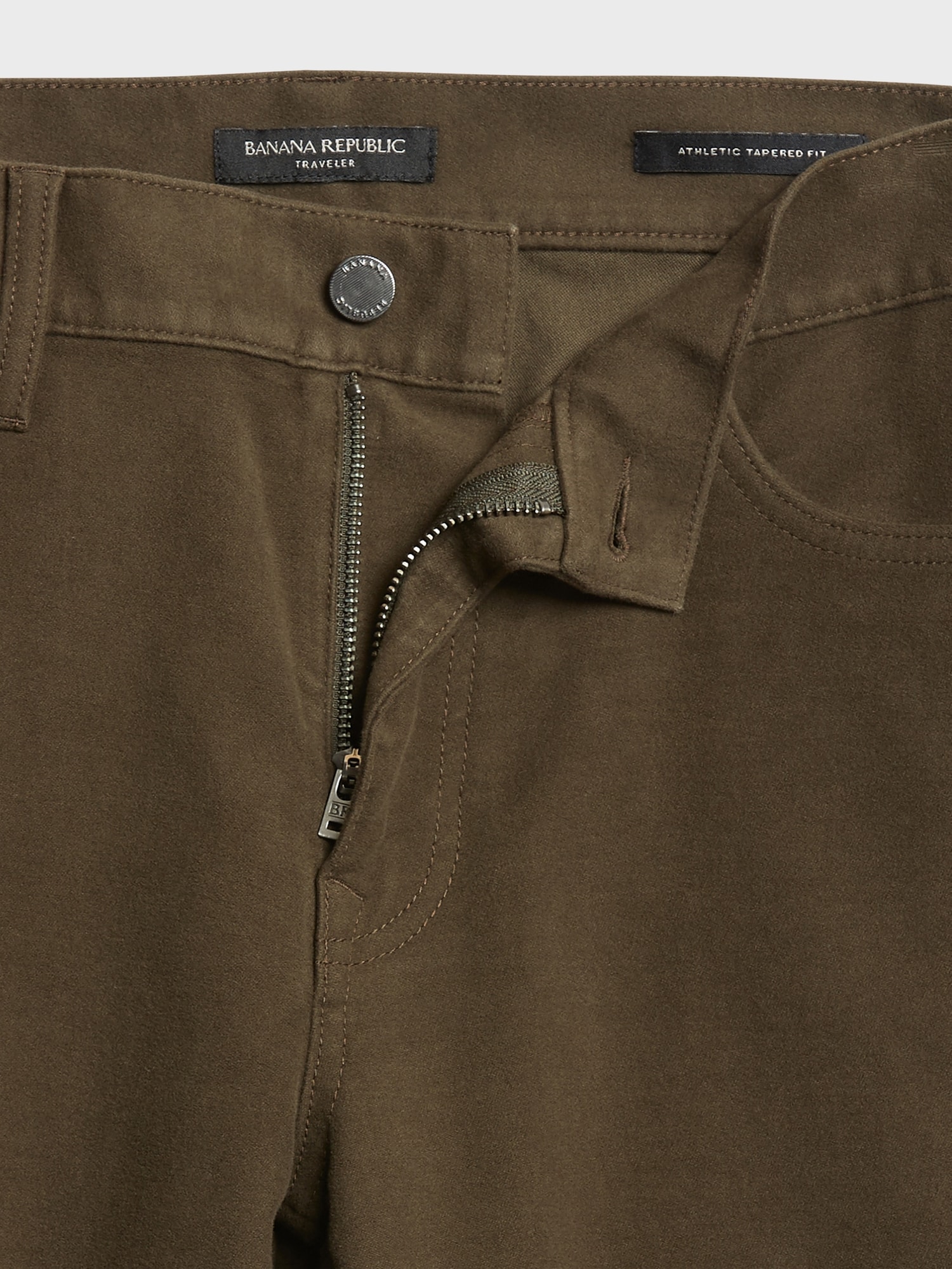 Athletic Tapered Cozy Brushed Traveler Pant Banana Republic