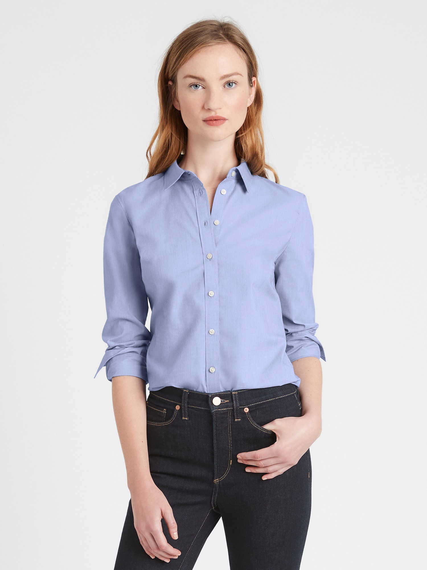 petite fitted shirt