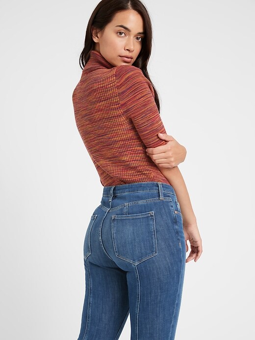 Image number 5 showing, Curvy Mid-Rise Skinny Jean with Back-Seam