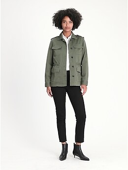 Twill Utility Jacket | Banana Republic