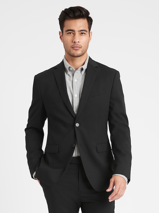 Extra-Slim Italian Wool Suit Jacket