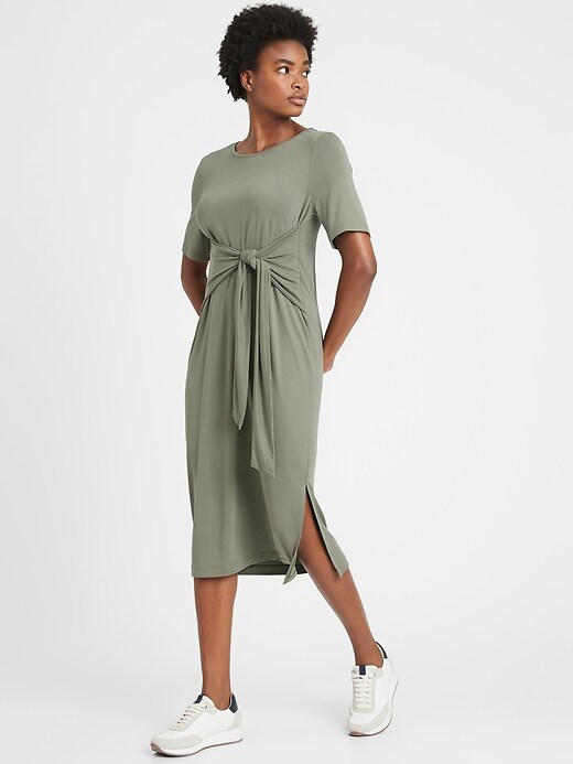 Sandwash Modal Twist Front Dress