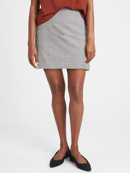 Image number 1 showing, Washable Wool-Blend Mini Skirt