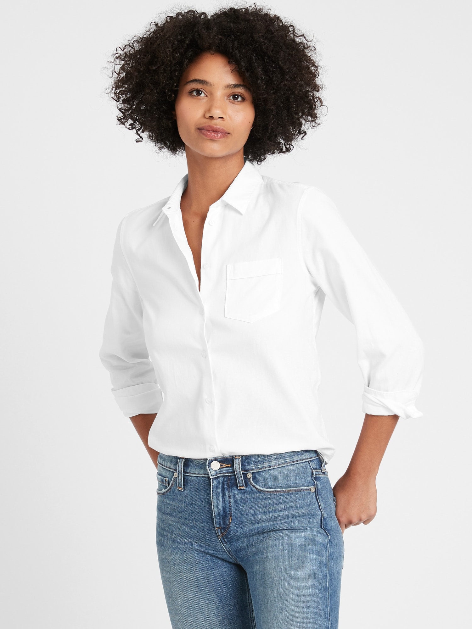 Quinn Straight-Fit Oxford Shirt