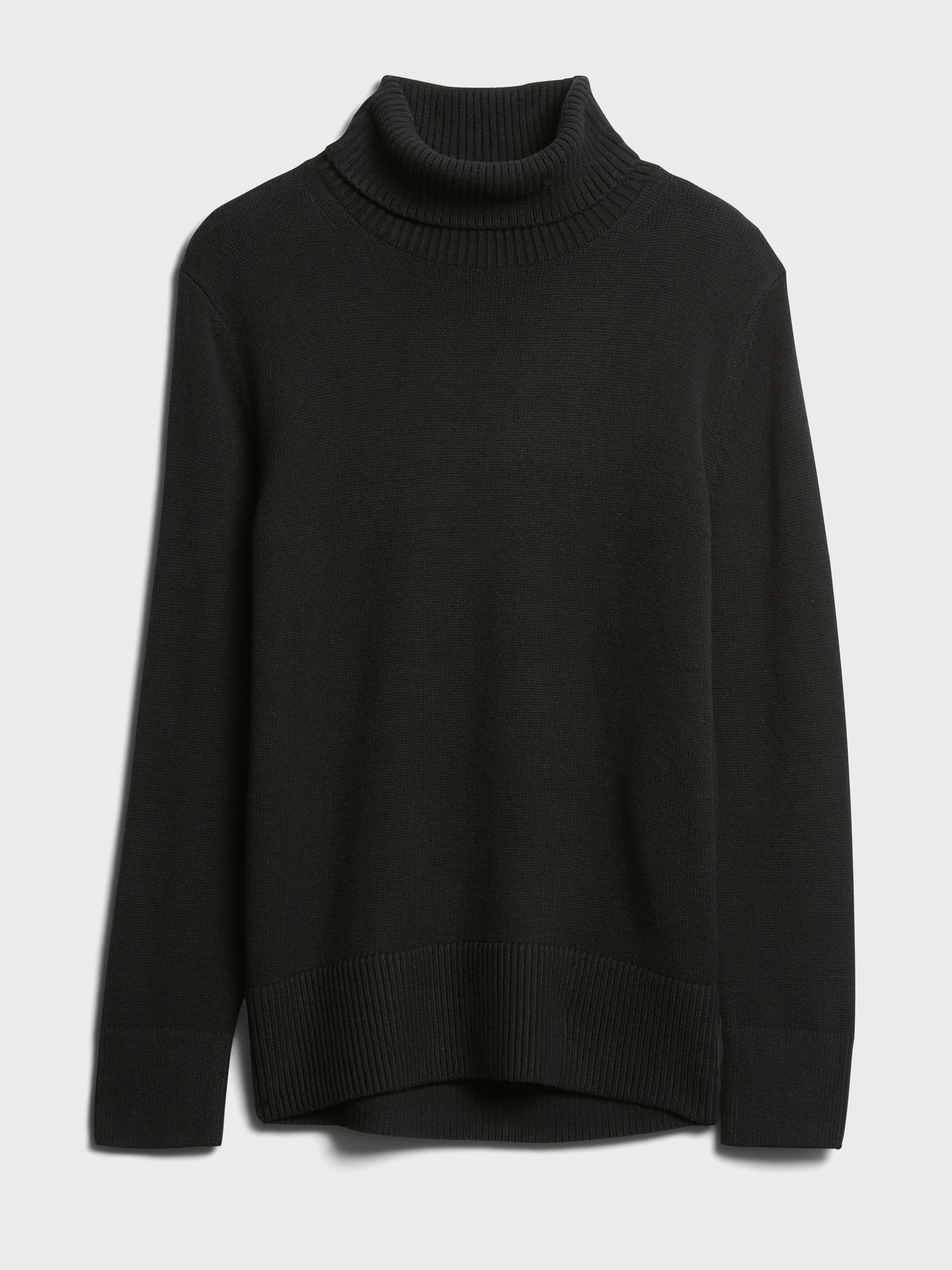 Black turtleneck chunky sweater best sale