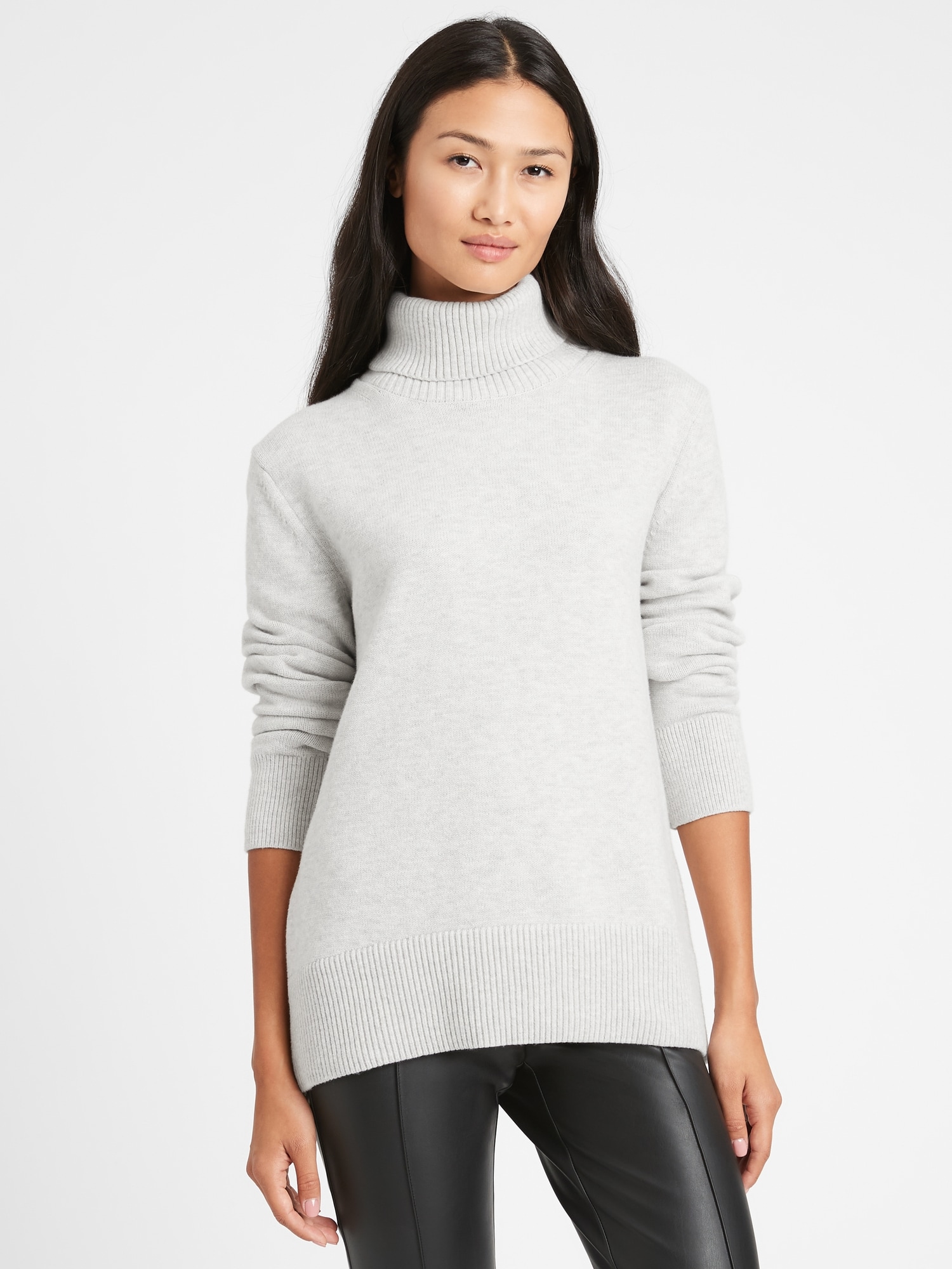 Petite Relaxed Chunky Turtleneck Sweater