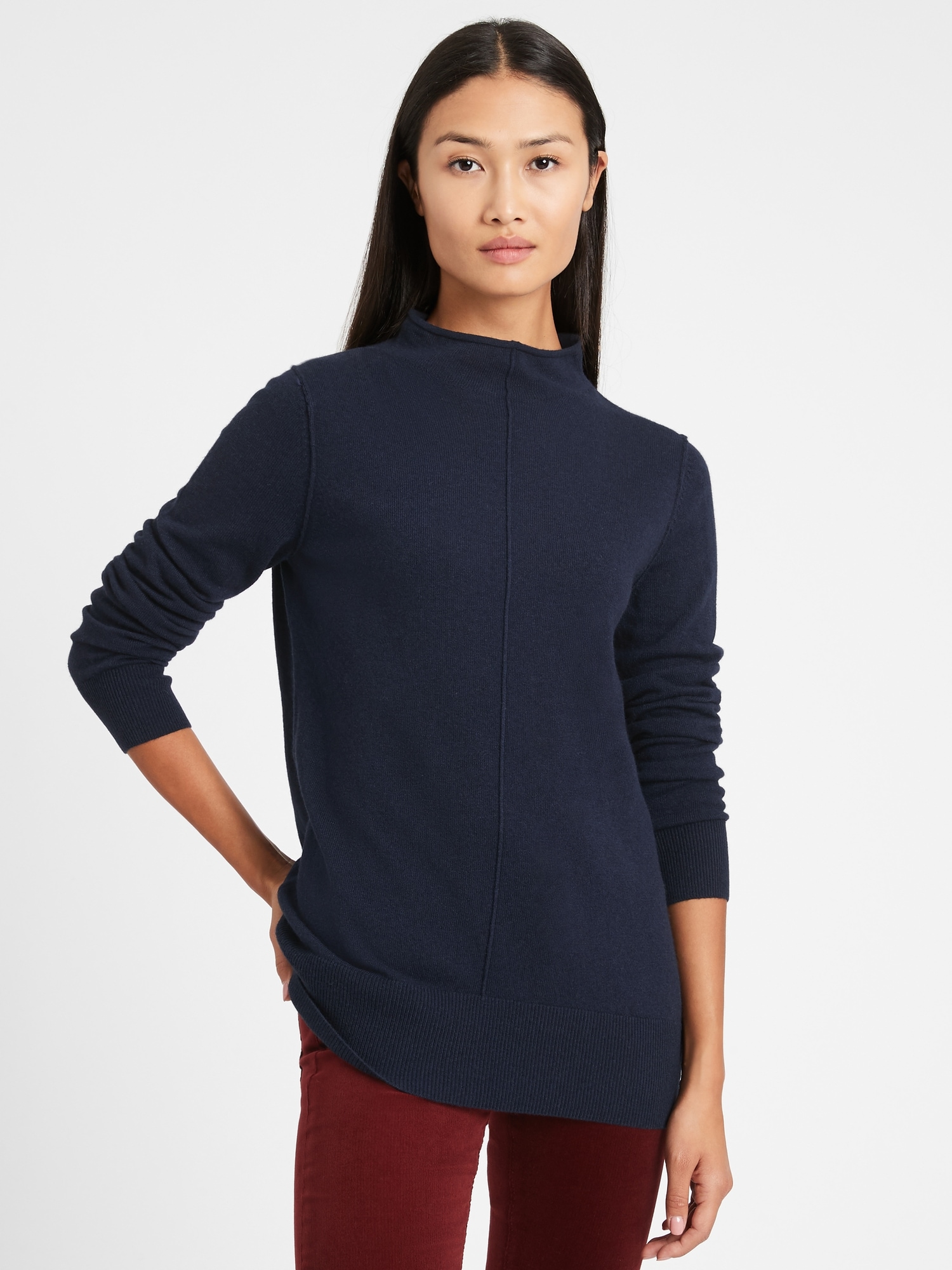 Italian Wool-Blend Sweater Tunic