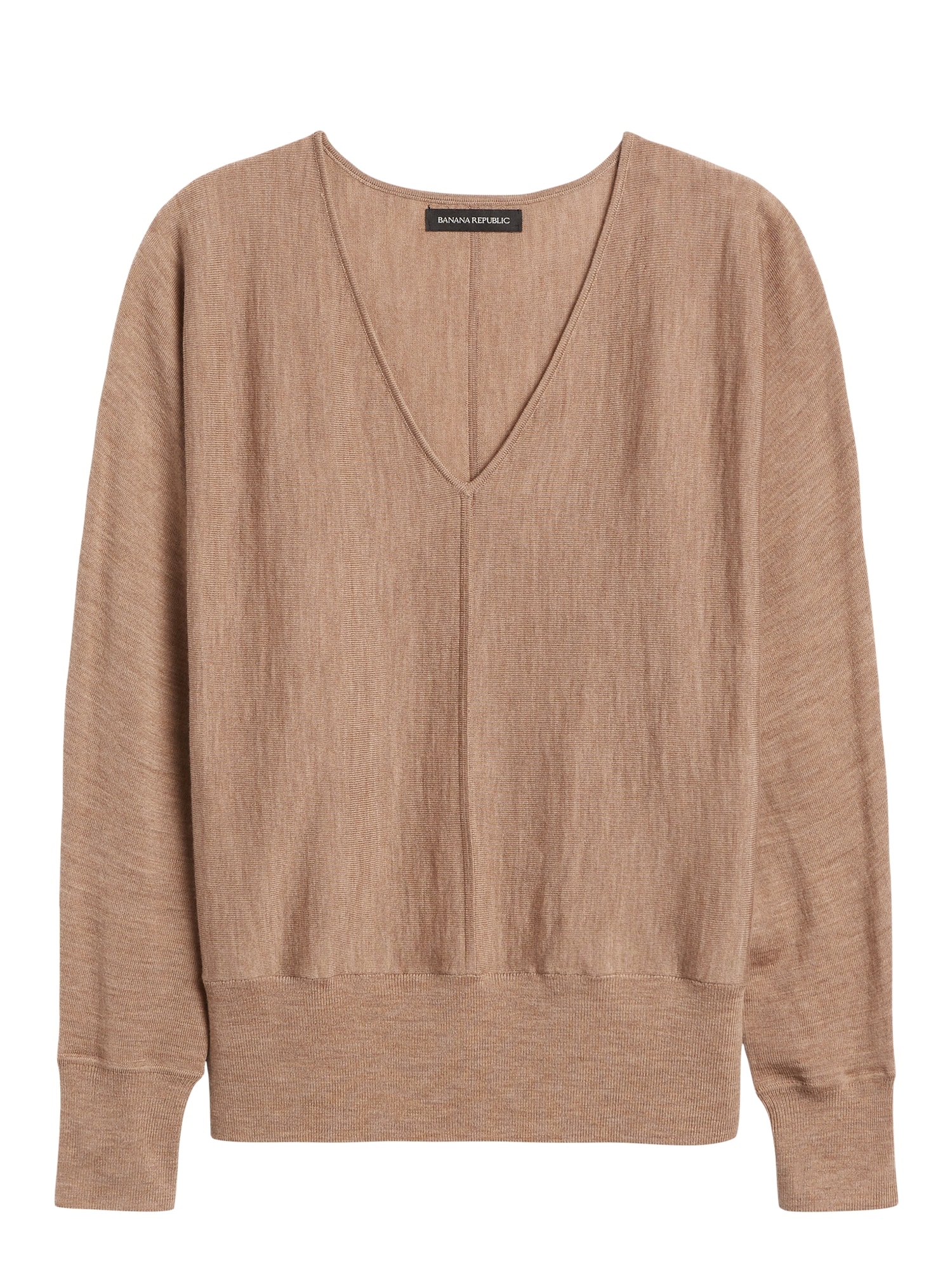 Petite Washable Merino Dolman-Sleeve Sweater