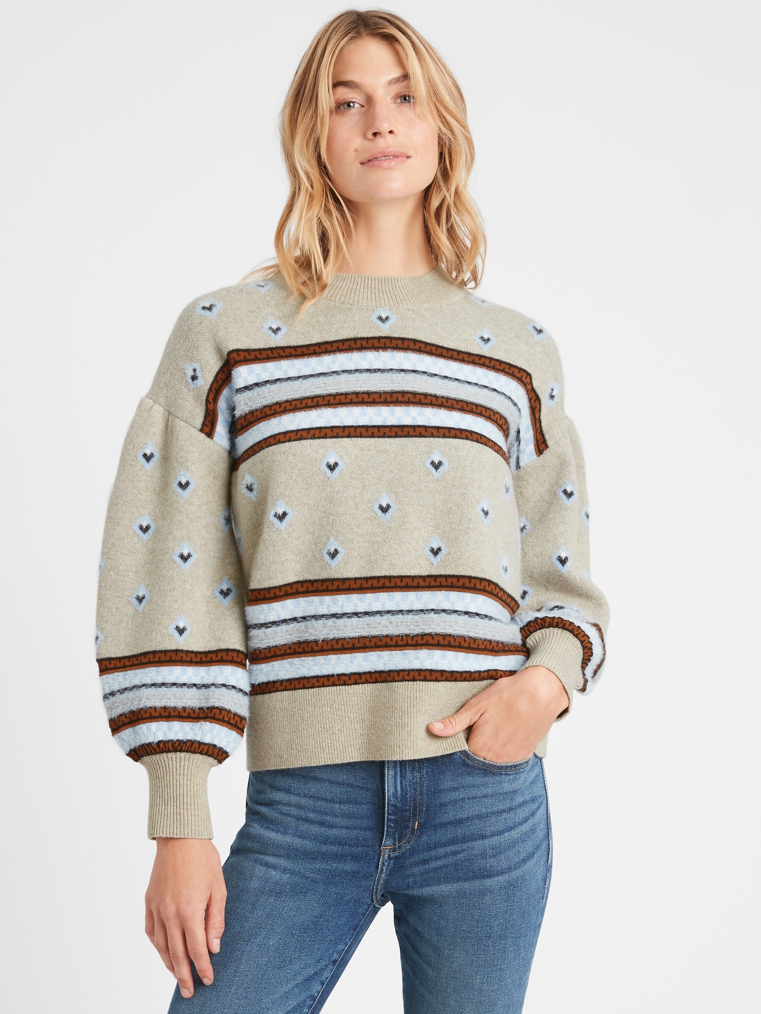 Petite fair deals isle sweater