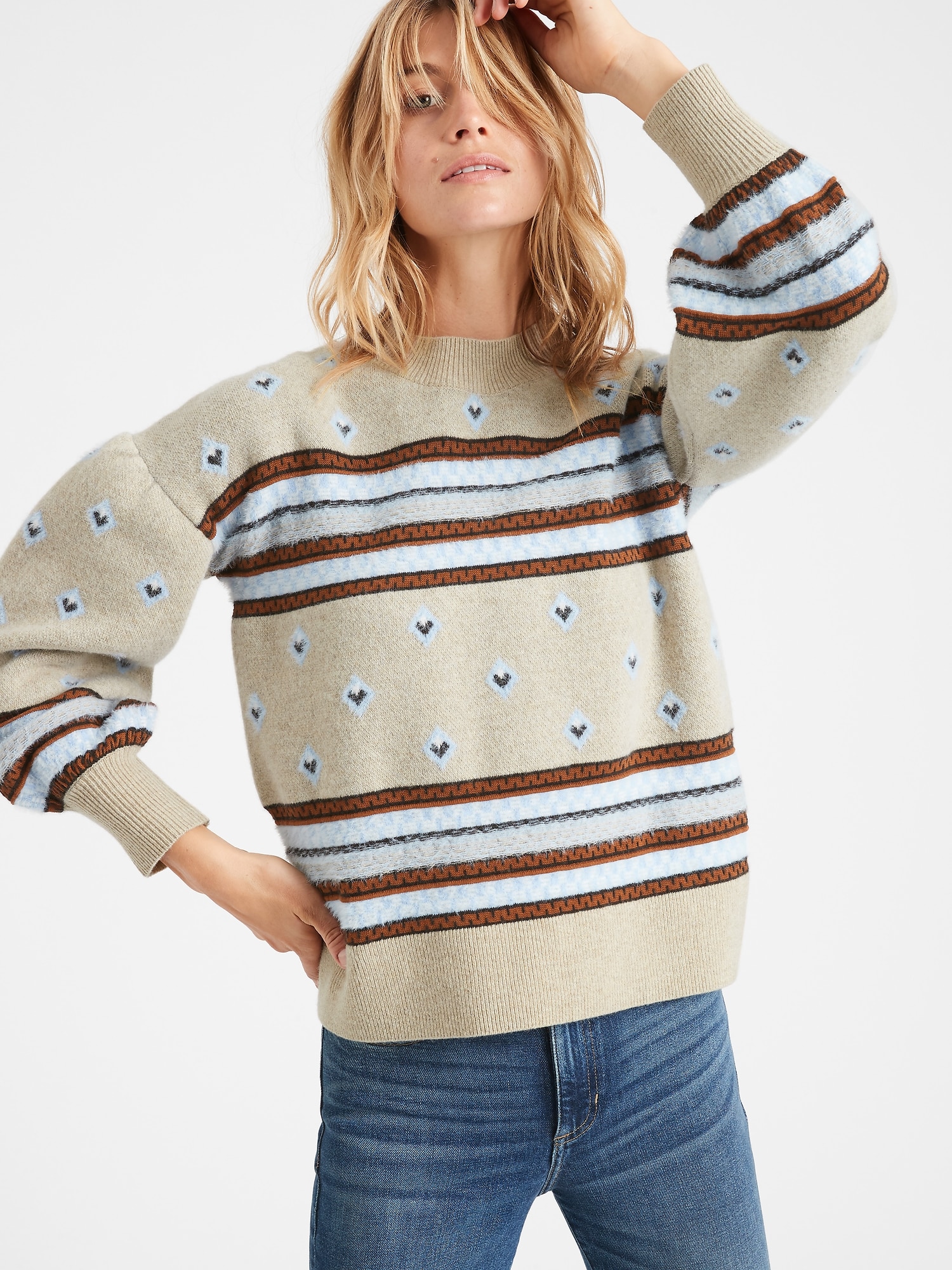 Petite fair isle on sale sweater