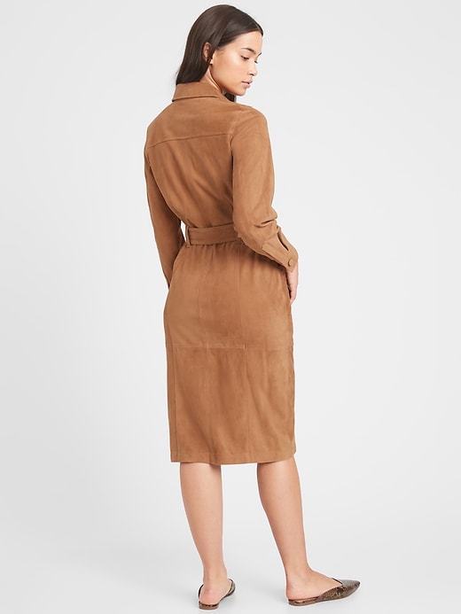 Banana republic suede dress online