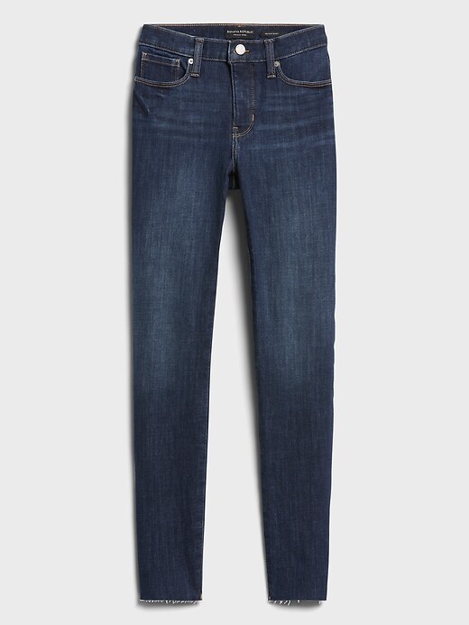Image number 6 showing, Petite Mid-Rise Skinny Ankle Jean with Raw Hem