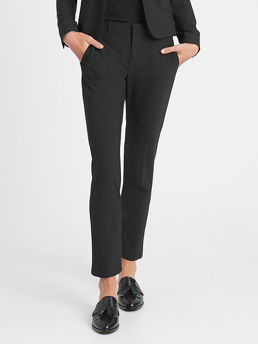Image number 5 showing, Petite Avery Straight-Fit Washable Wool-Blend Ankle Pant