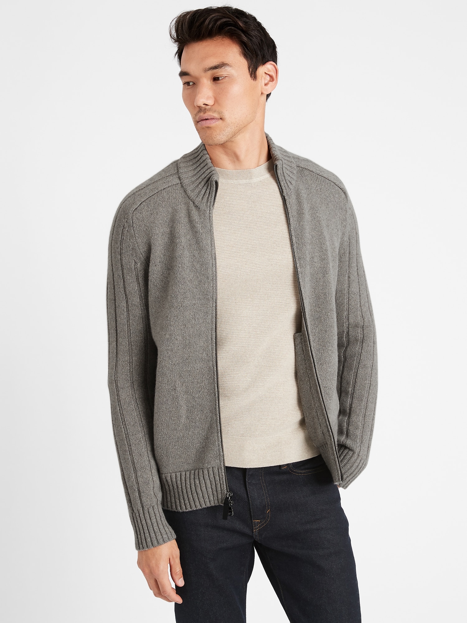 Heritage Recycled Cashmere Sweater Jacket