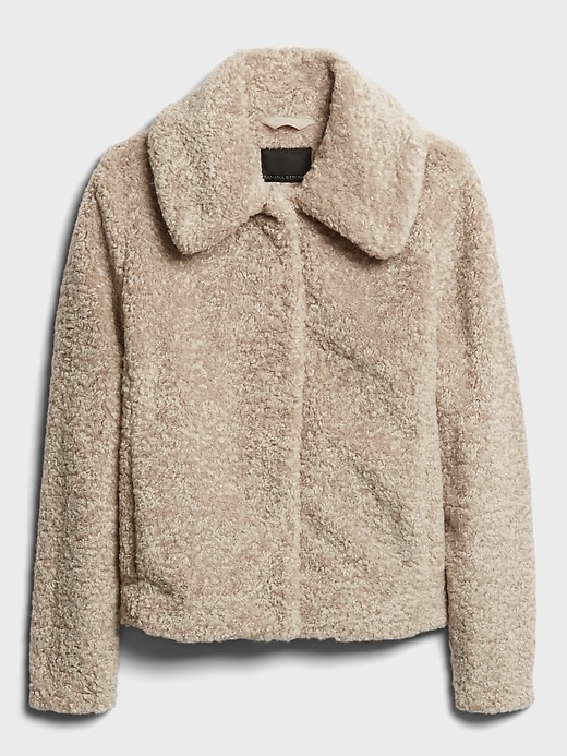 Petite on sale sherpa coat