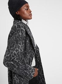 Petite Leopard Top Coat