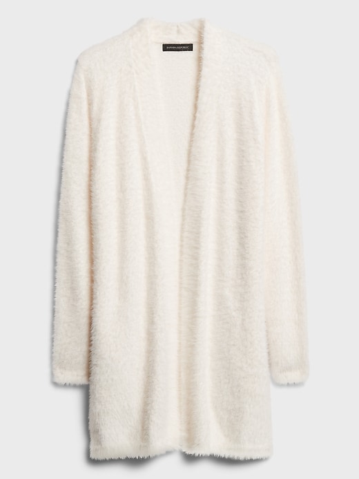 Fuzzy Long Cardigan Sweater Banana Republic