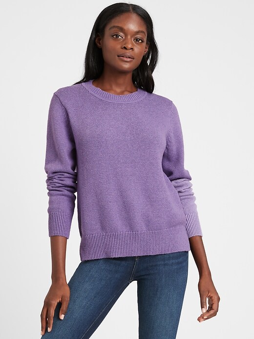 Chunky Crew Neck Sweater Banana Republic