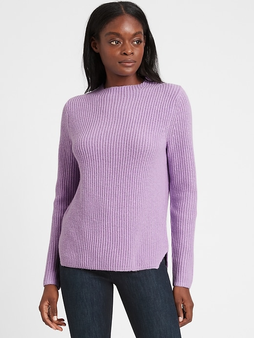 Chunky ribbed sweater best sale