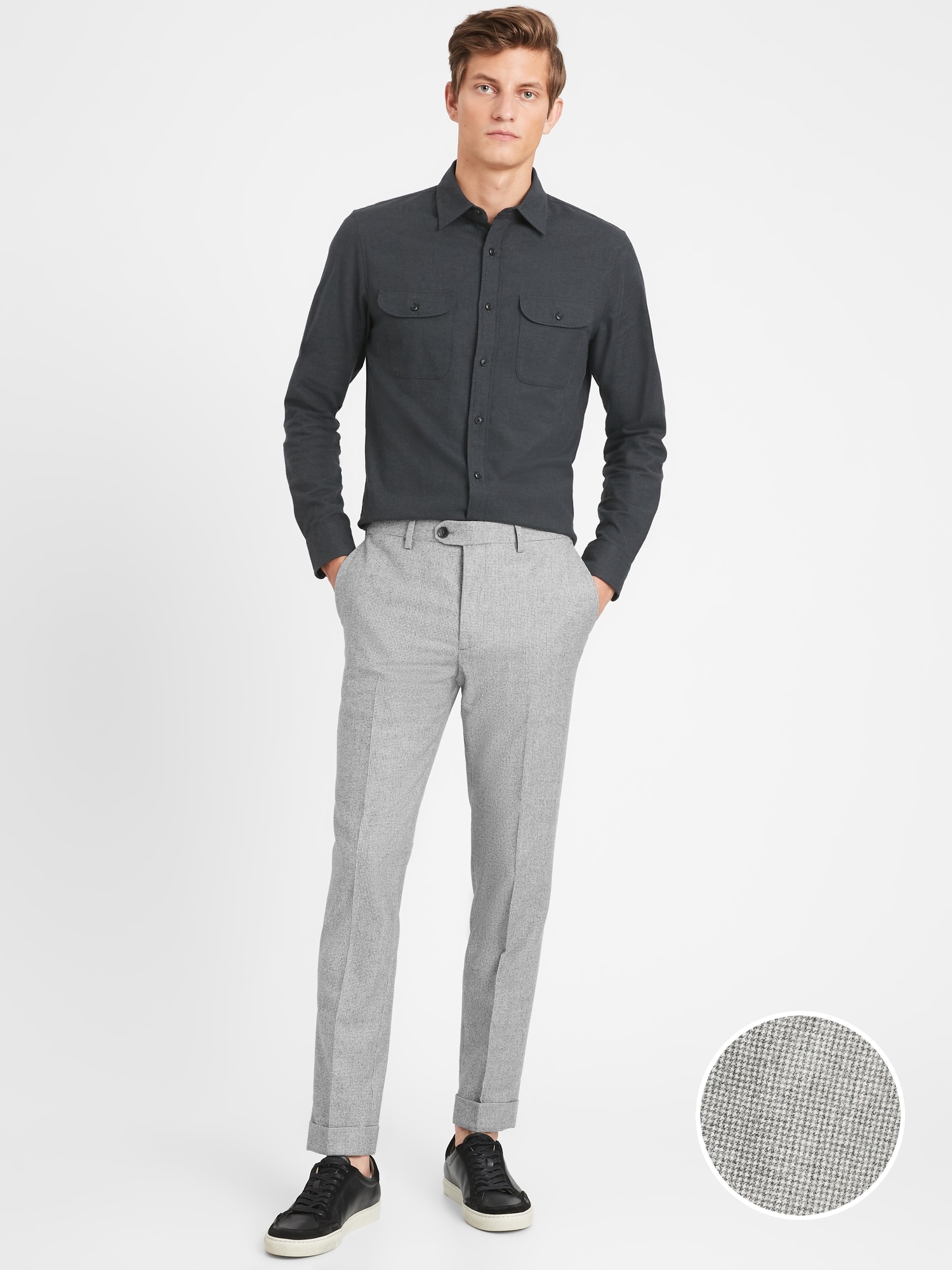 slim tapered suit pants