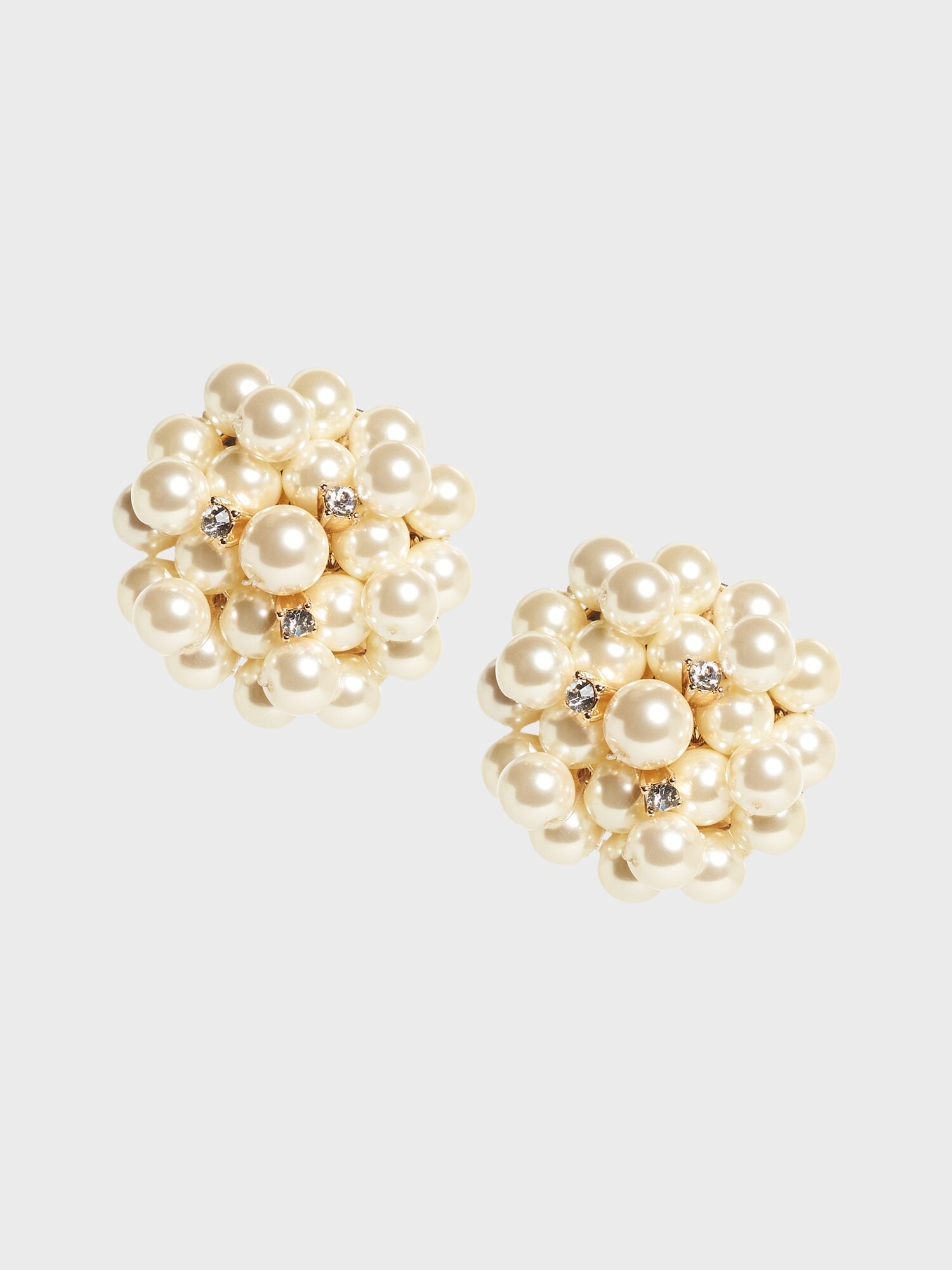 Pearl cluster sales stud earrings