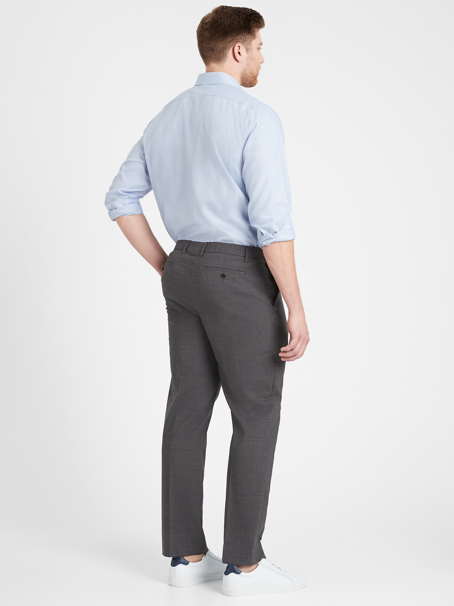 Slim Performance Stretch Wool Dress Pant Banana Republic