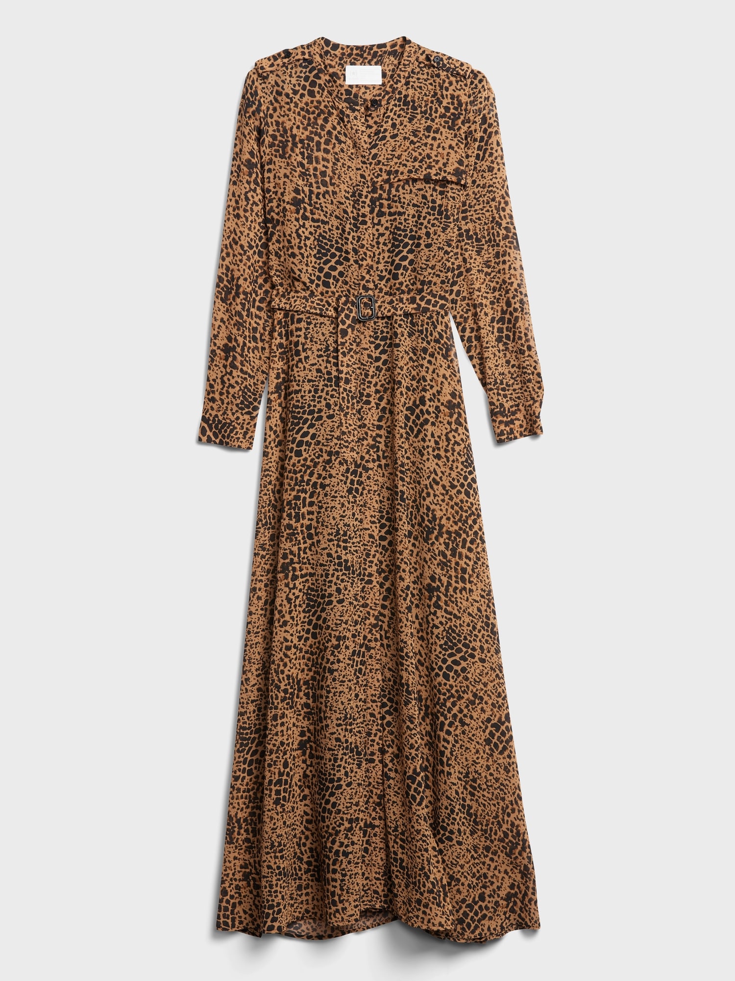 Sheer leopard maxi on sale dress