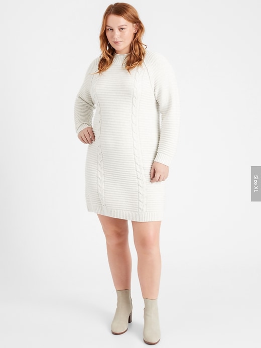 Cable-Knit Sweater Dress