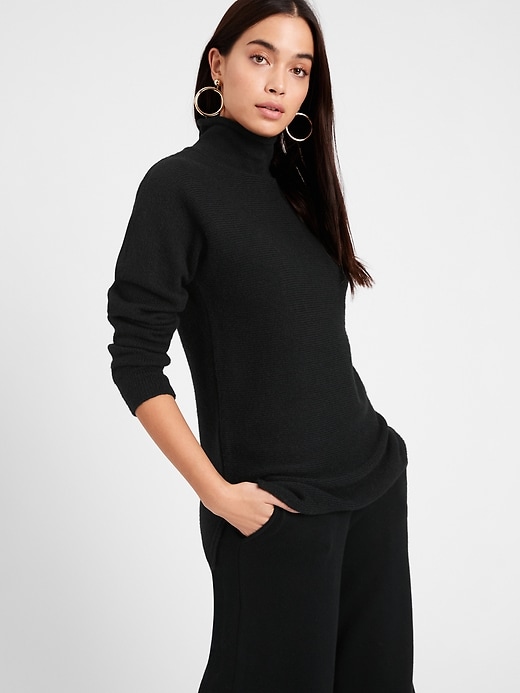 Funnel-Neck Sweater Tunic