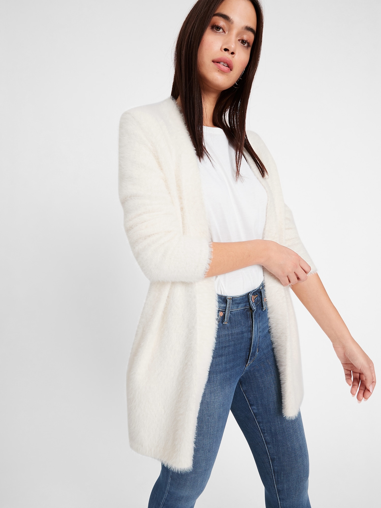 Banana republic store white cardigan