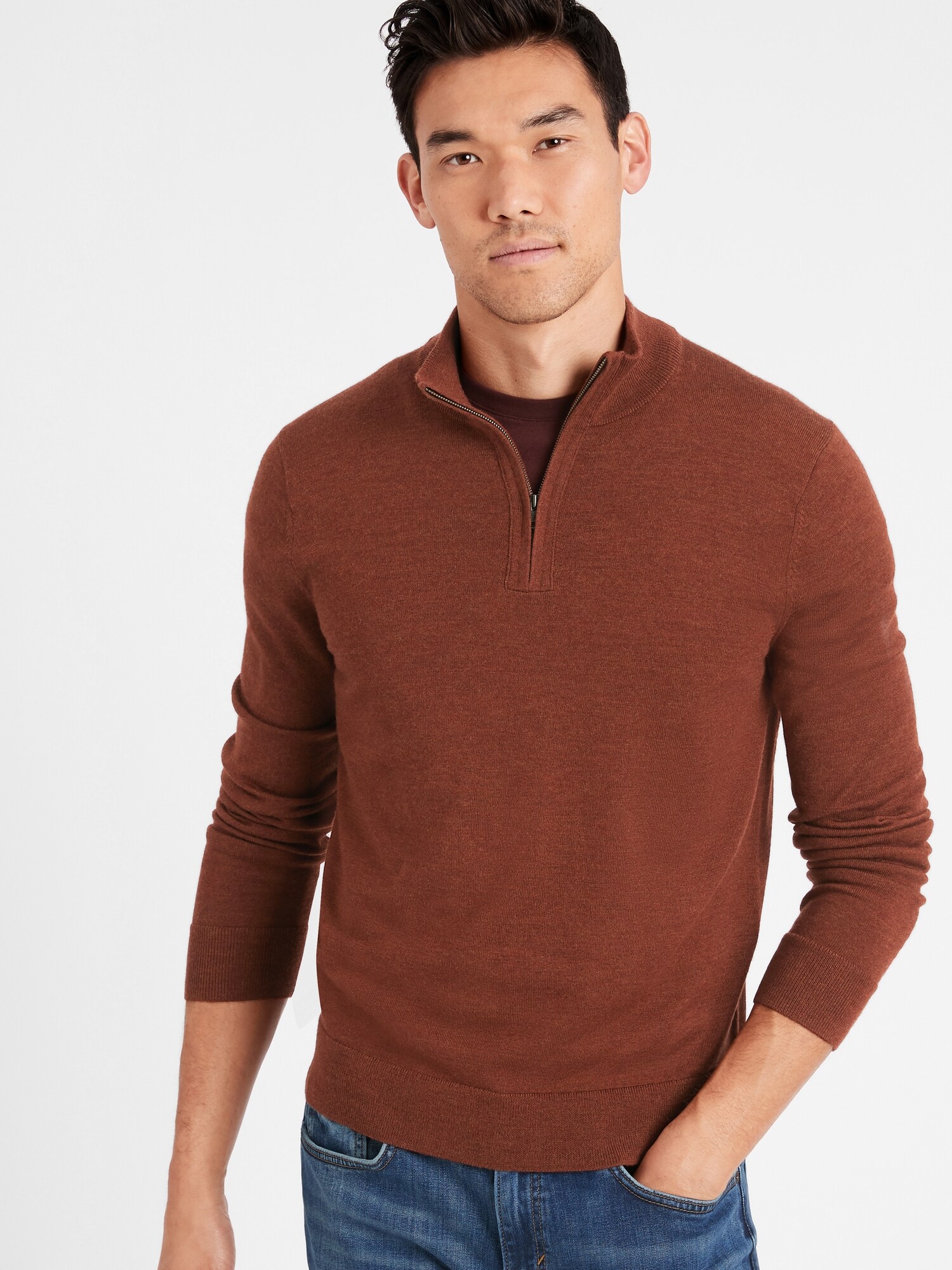 Merino Half-Zip Sweater