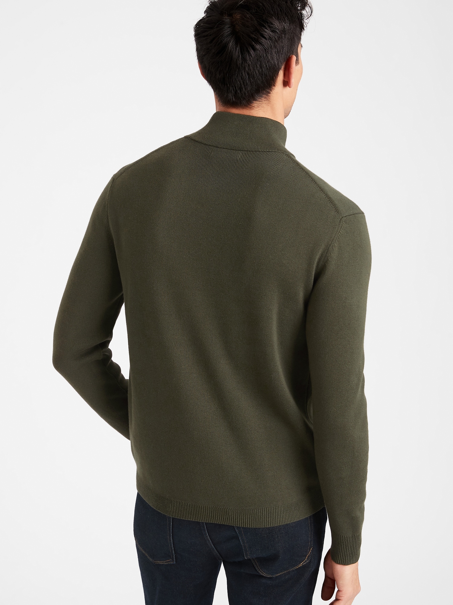 Men's Super Soft Supima Mock Turtleneck