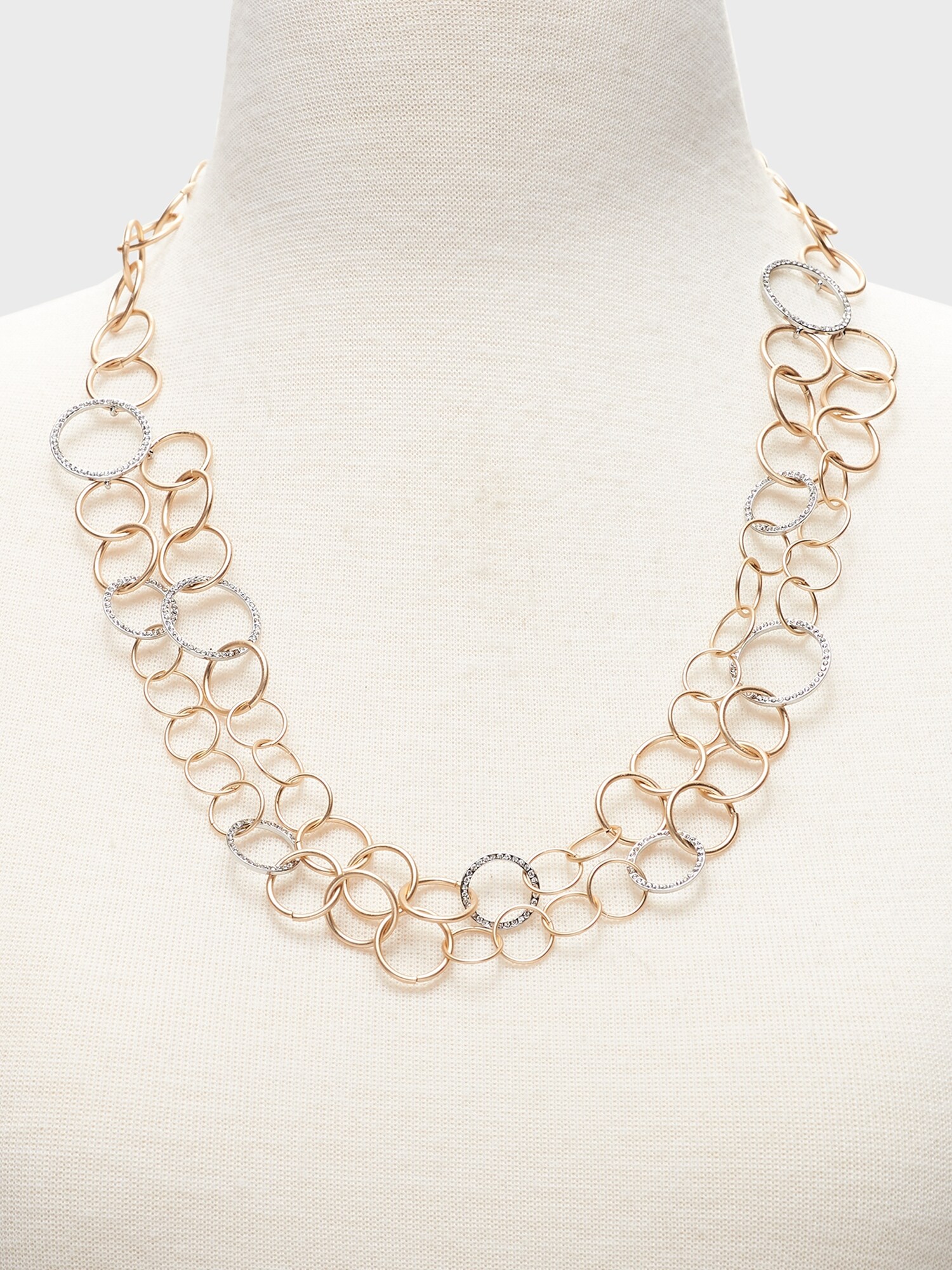 Mixed Link Statement Necklace