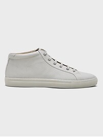 Richerd Perforated Leather Mid-Top Sneaker