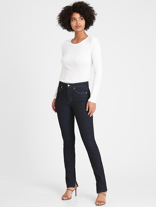 Image number 1 showing, Petite High-Rise Slim Stiletto Jean