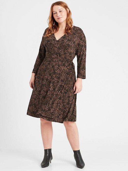 Wrinkle Resistant Wrap Dress