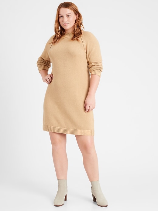 Image number 1 showing, Mock-Neck Sweater Dress