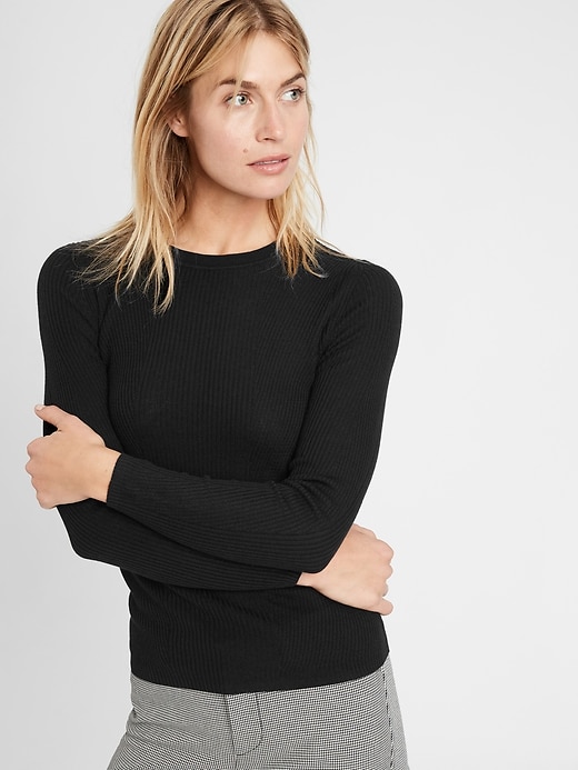 Petite crew neck sweater sale