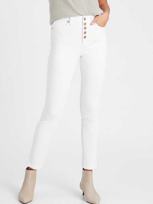 Image number 5 showing, High-Rise Slim Button-Fly Jean