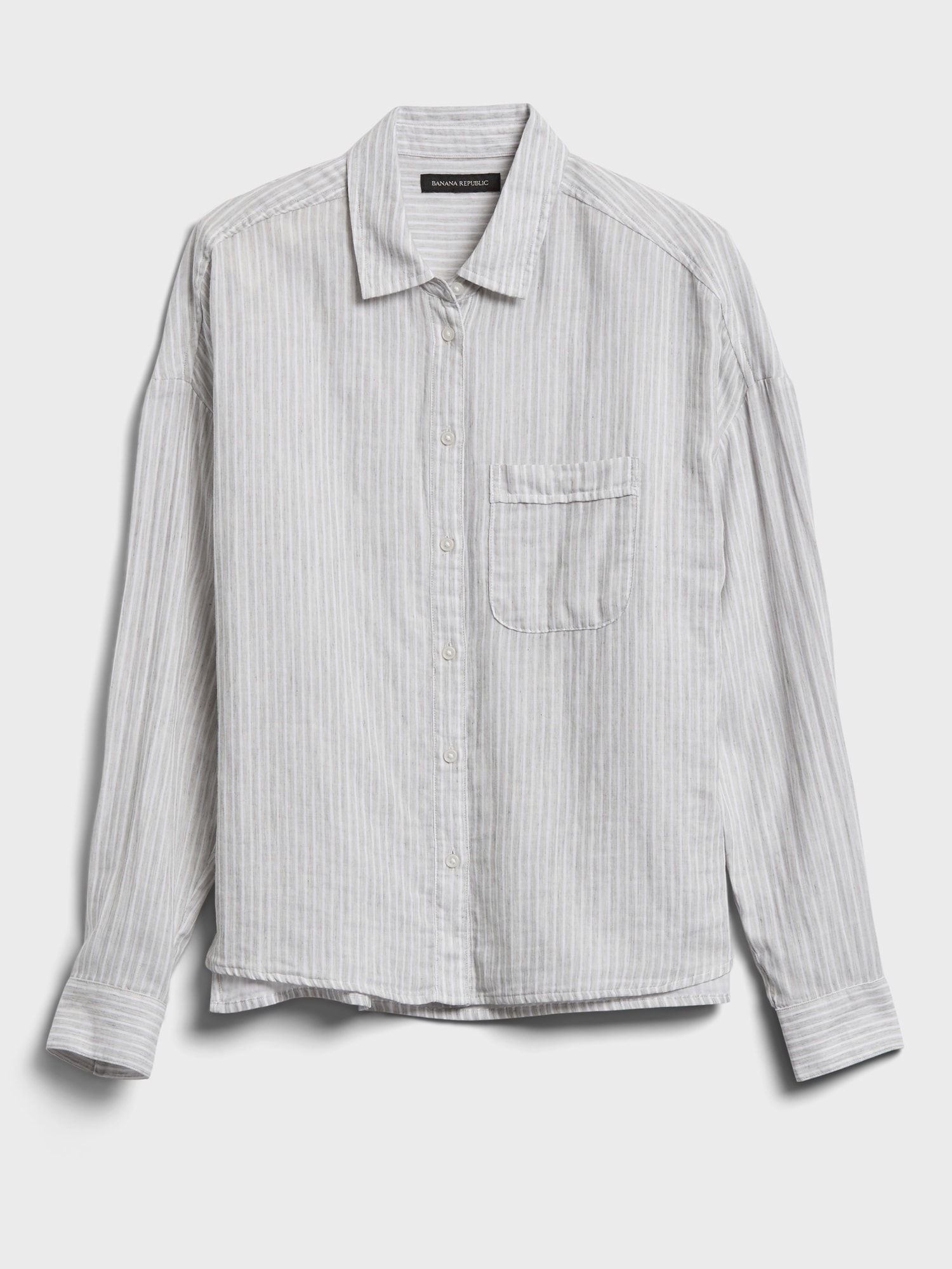 Buy SIMPLY BE Mono Stripe Relaxed Fit Mono Stripe Satin Shirt 12