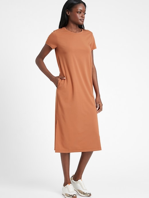 T Shirt Dress with Side Slits