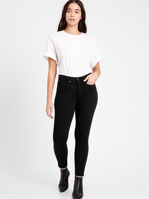 Image number 1 showing, Curvy Mid-Rise Skinny Fade-Resistant Jean