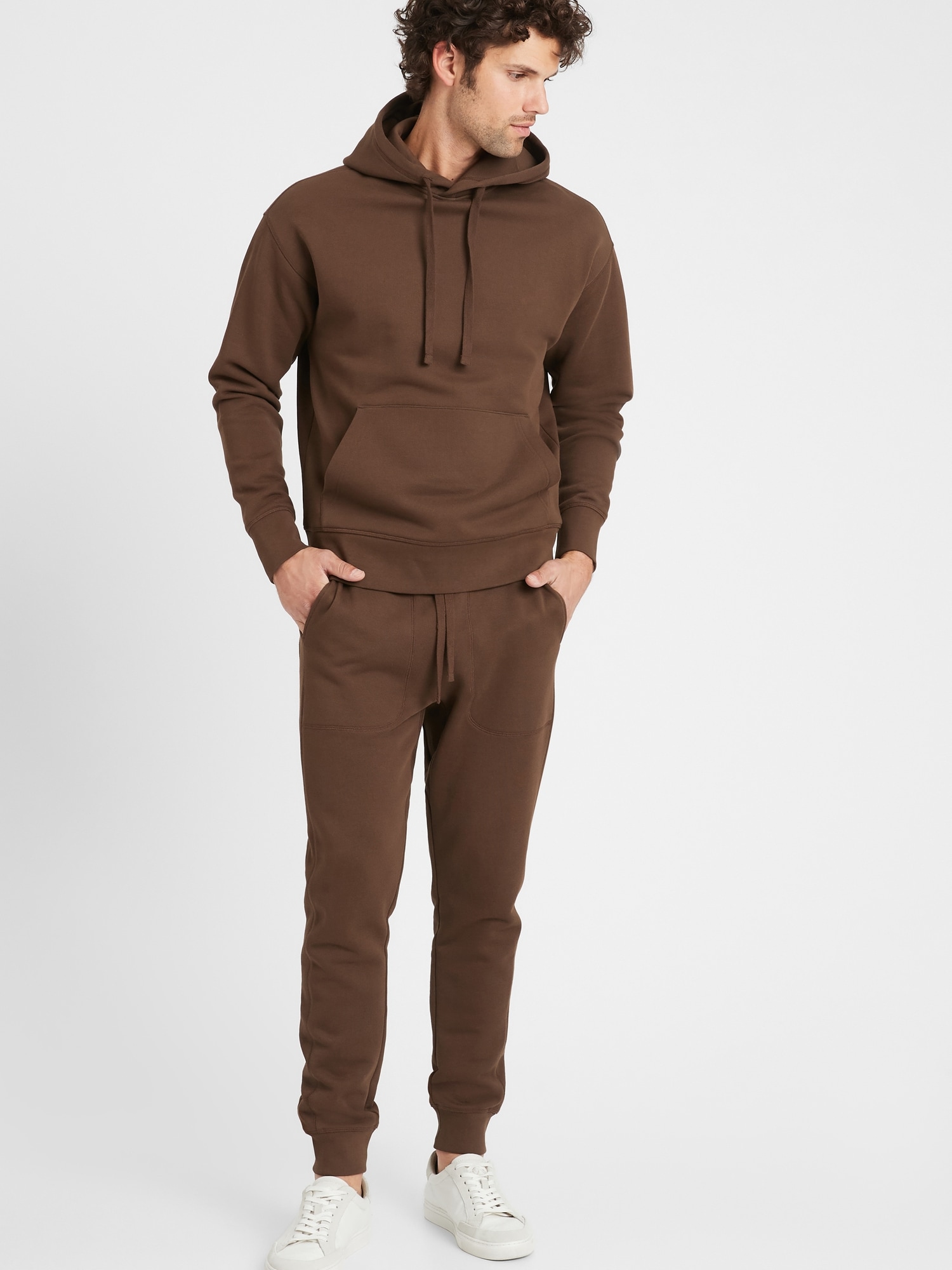 Organic Cotton French Terry Hoodie Banana Republic